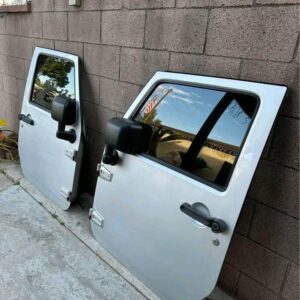 Jeep Wrangler JK 2-Door Front Doors (Fits 2007-2010) Color: Silver