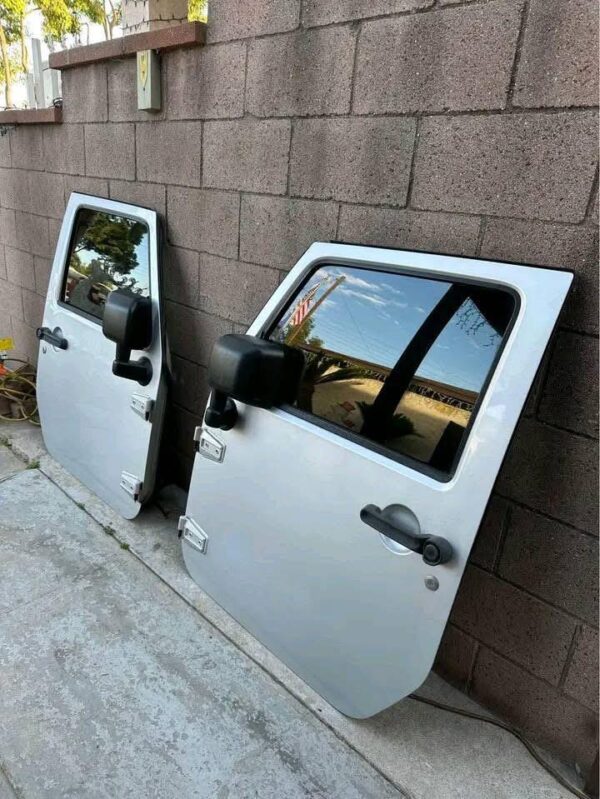 Jeep Wrangler JK 2-Door Front Doors (Fits 2007-2010) Color: Silver